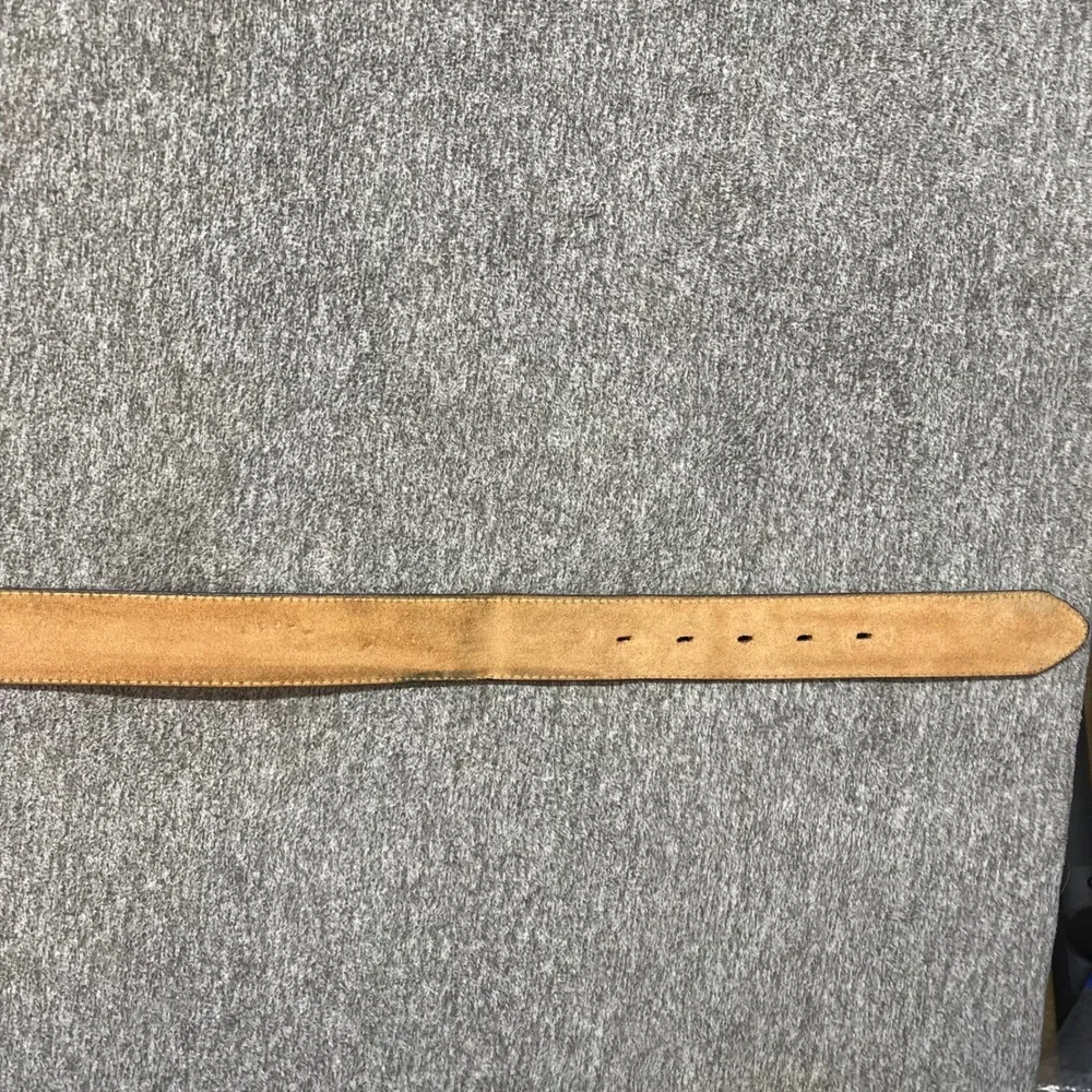 Silver Creek Classics Mens Tan Leather Belt Made in USA Size 44
